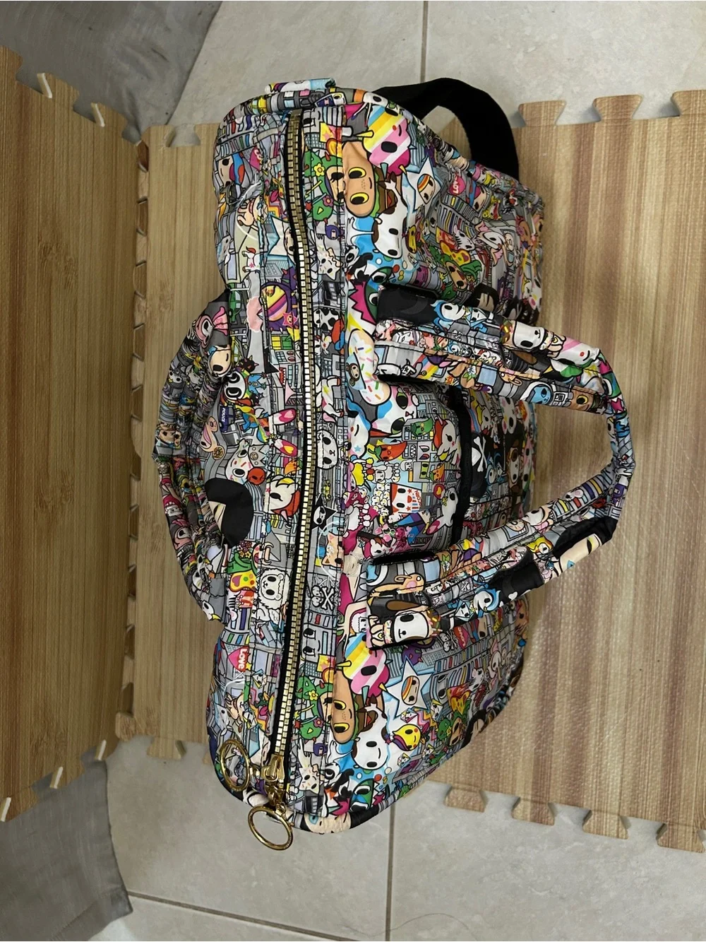 tokidoki for LeSportsac Tutti Rondinella Buon Viaggio Weekender Duffle Bag